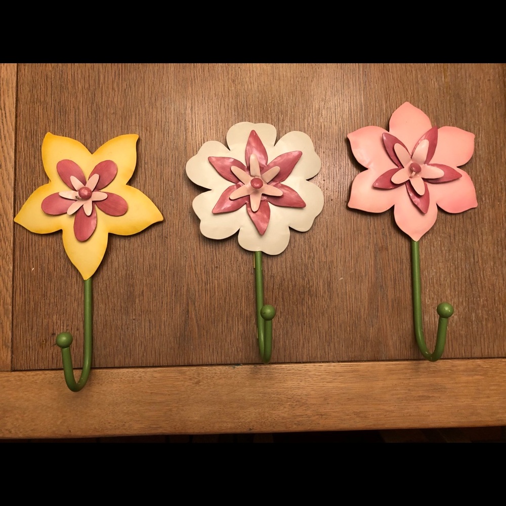 Metal wall hooks